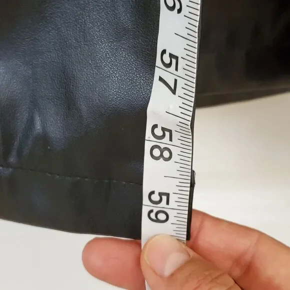 VTG TRIPP NYC Black Trench Coat Jacket Punk Gothic Hellraiser Bondage Men's M - Picture 10 of 16